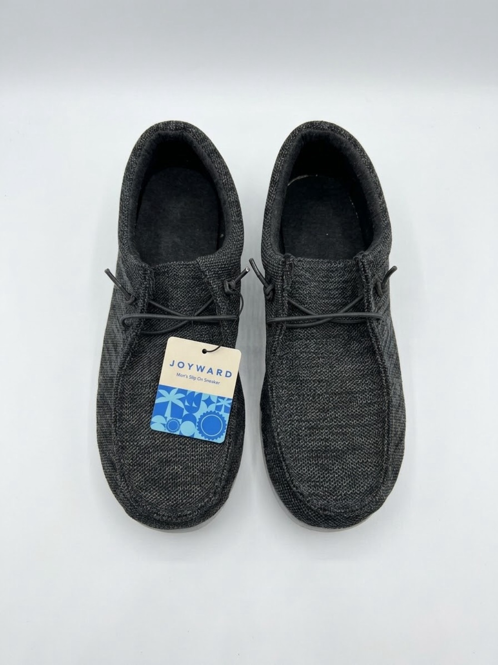 Men’s Dark Gray Knit Slip-On Loafers